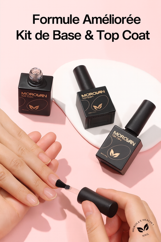 Kit Poly Nail Gel Débutant – Mini Lampe UV, Base & Top Coat, Outils Manucure Complets