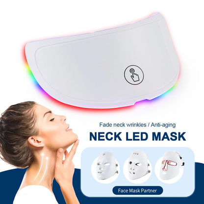 Masque LED 7 Couleurs Sans Fil – Photothérapie Visage & Cou pour Anti-Âge, Éclat et Raffermissement de la Peau