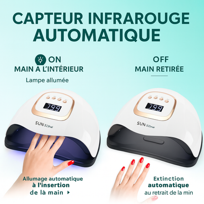 Lampe UV LED 380W Professionnelle – Séchage Rapide Vernis et Gel, Manucure & Pédicure à Domicile ou en Salon