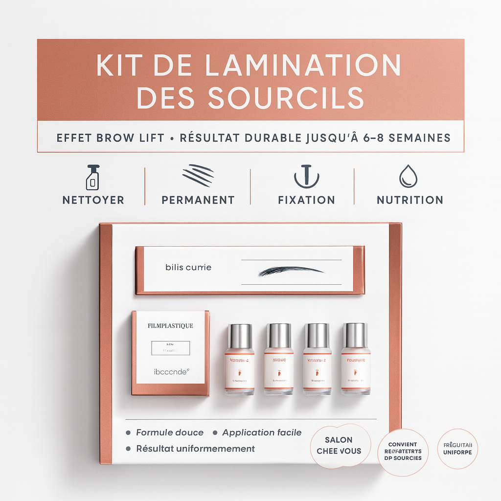 Kit Professionnel Lamination & Lifting des Sourcils – Effet Naturel et Tenue Longue Durée