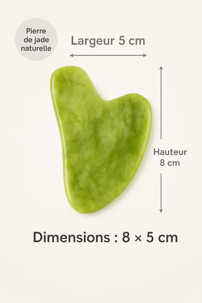 Gua Sha Visage en Quartz Rose Naturel – Massage Lifting, Anti-Âge & Drainage Lymphatique