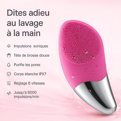 Brosse Nettoyante Visage Électrique USB – Nettoyage en Profondeur & Massage Sonic