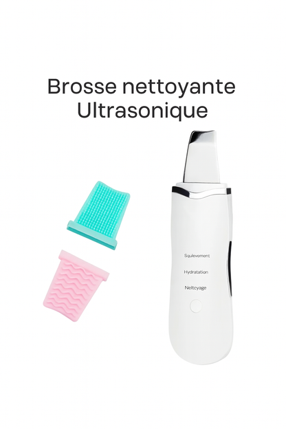 Appareil Skin Scrubber Ultrason – Nettoyeur de Pores, Éliminateur de Points Noirs et Soin Liftant Visage Professionnel