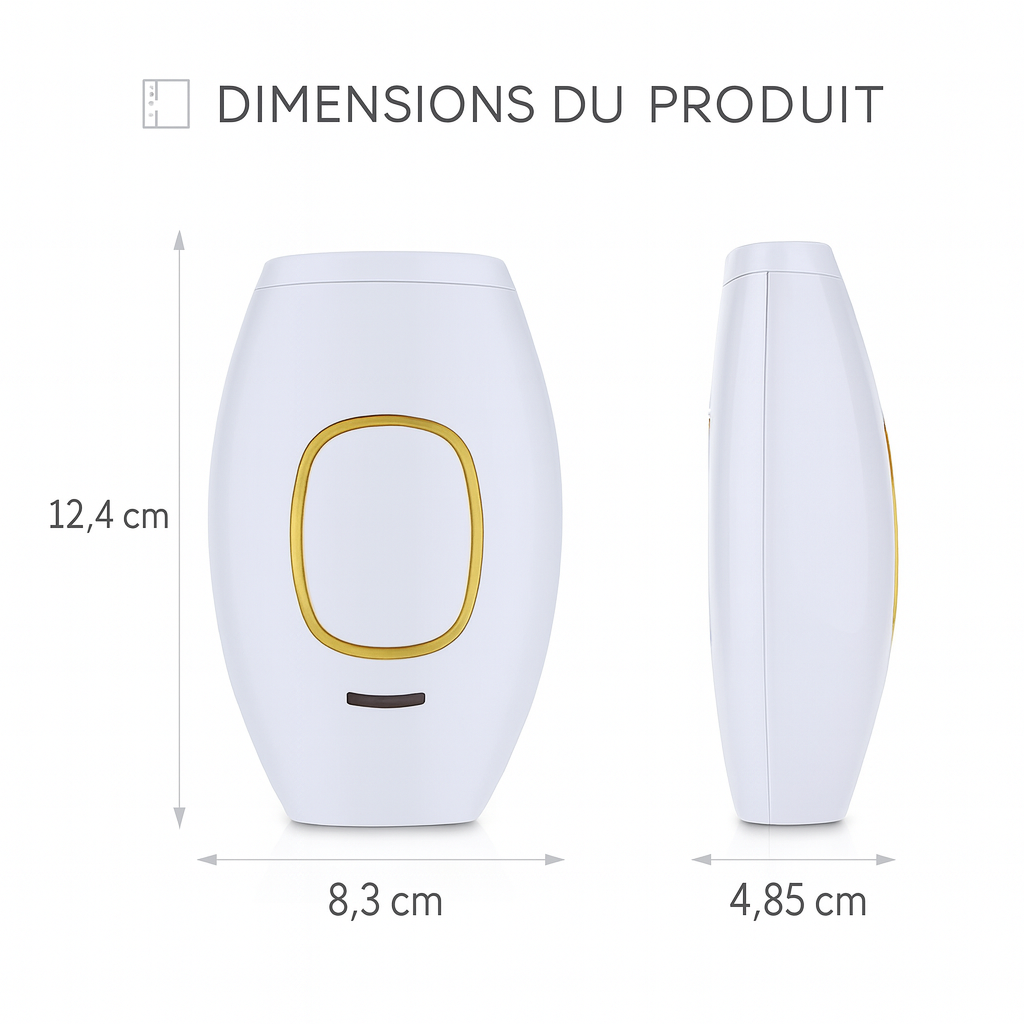 Épilateur IPL à Lumière Pulsée – Appareil d’Épilation Laser Maison | Élimination Durable des Poils Corps & Visage